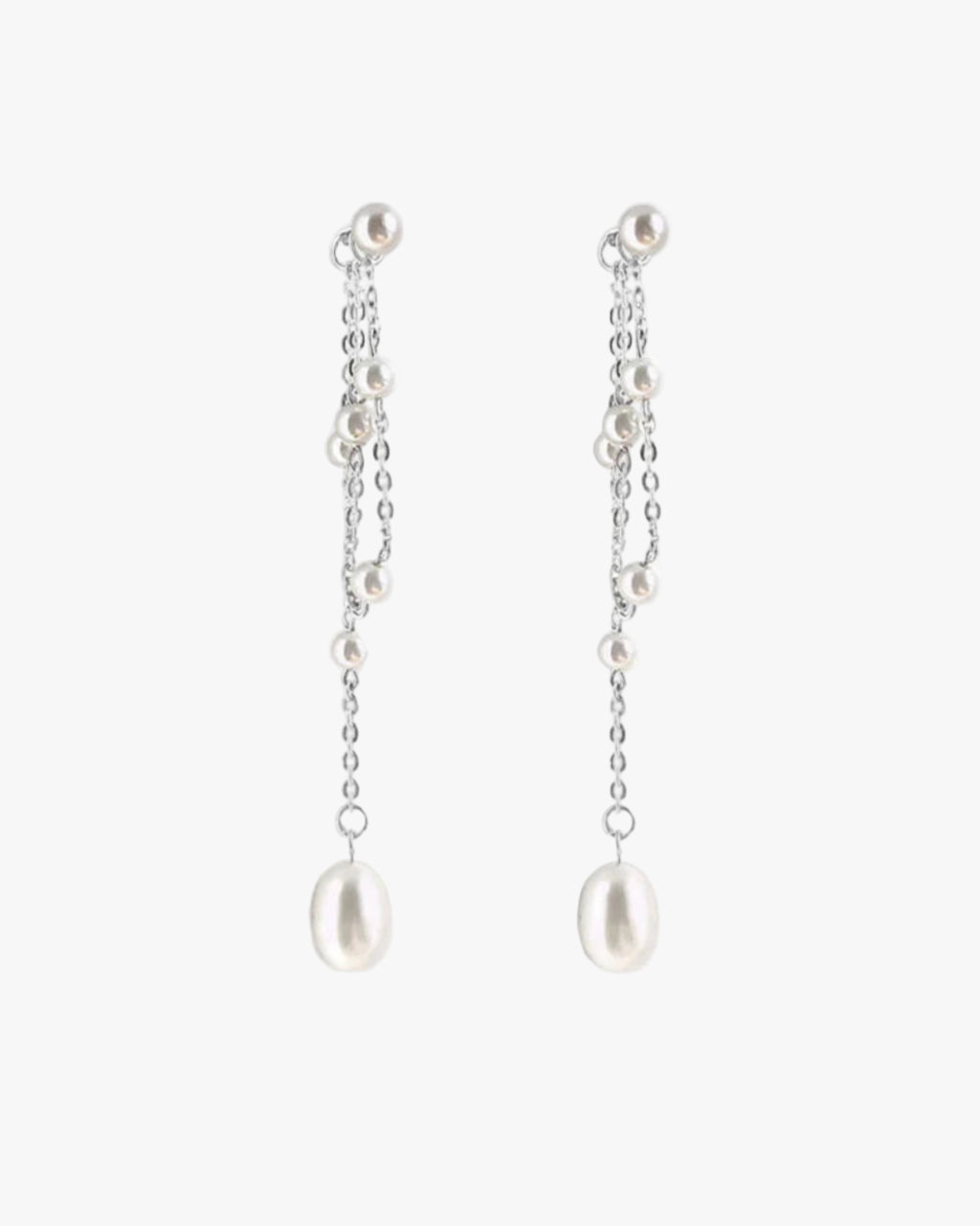 Ear Set Silver: Earrings and Ear Cuff Netique