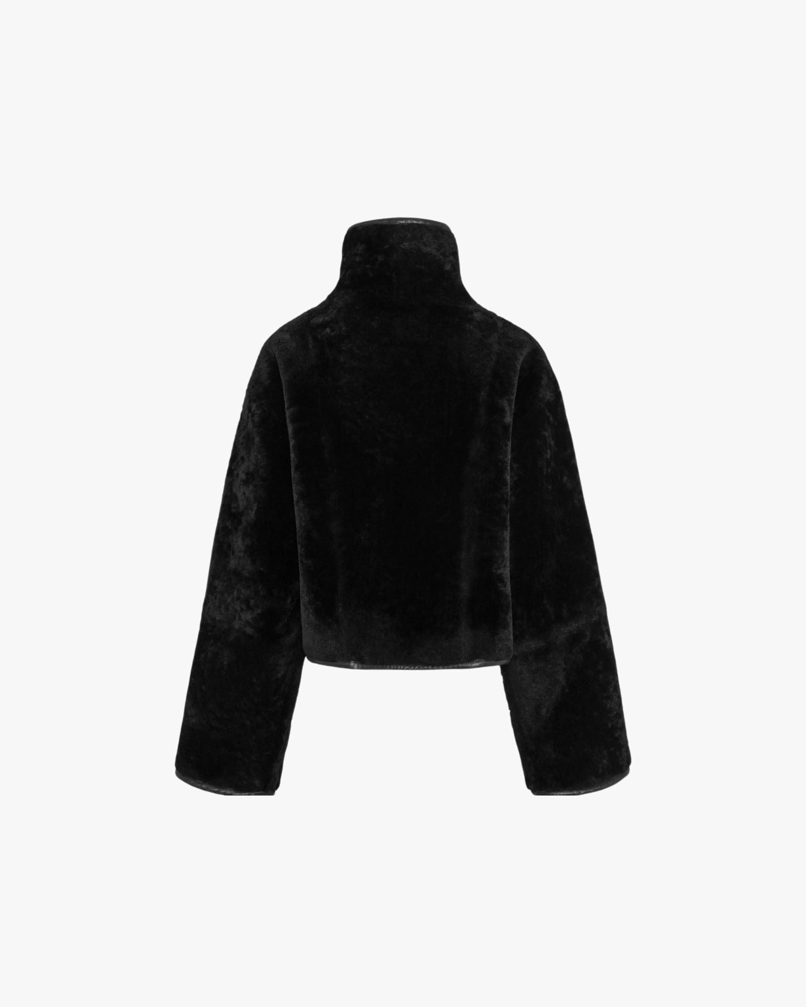 Hawk Sheep Leather Jacket Black