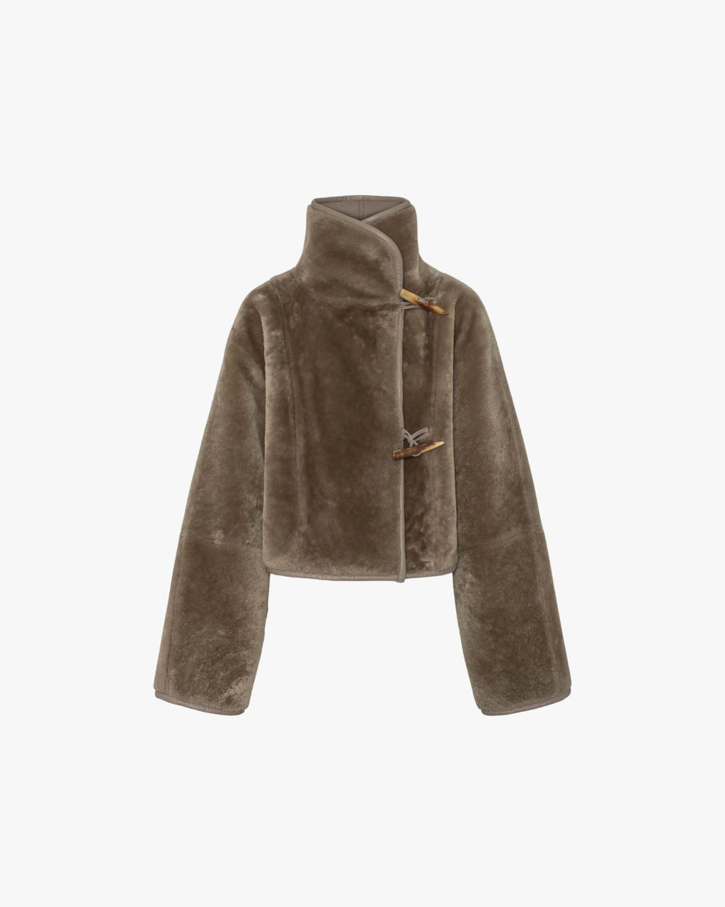 Hawk Sheep Leather Jacket Taupe