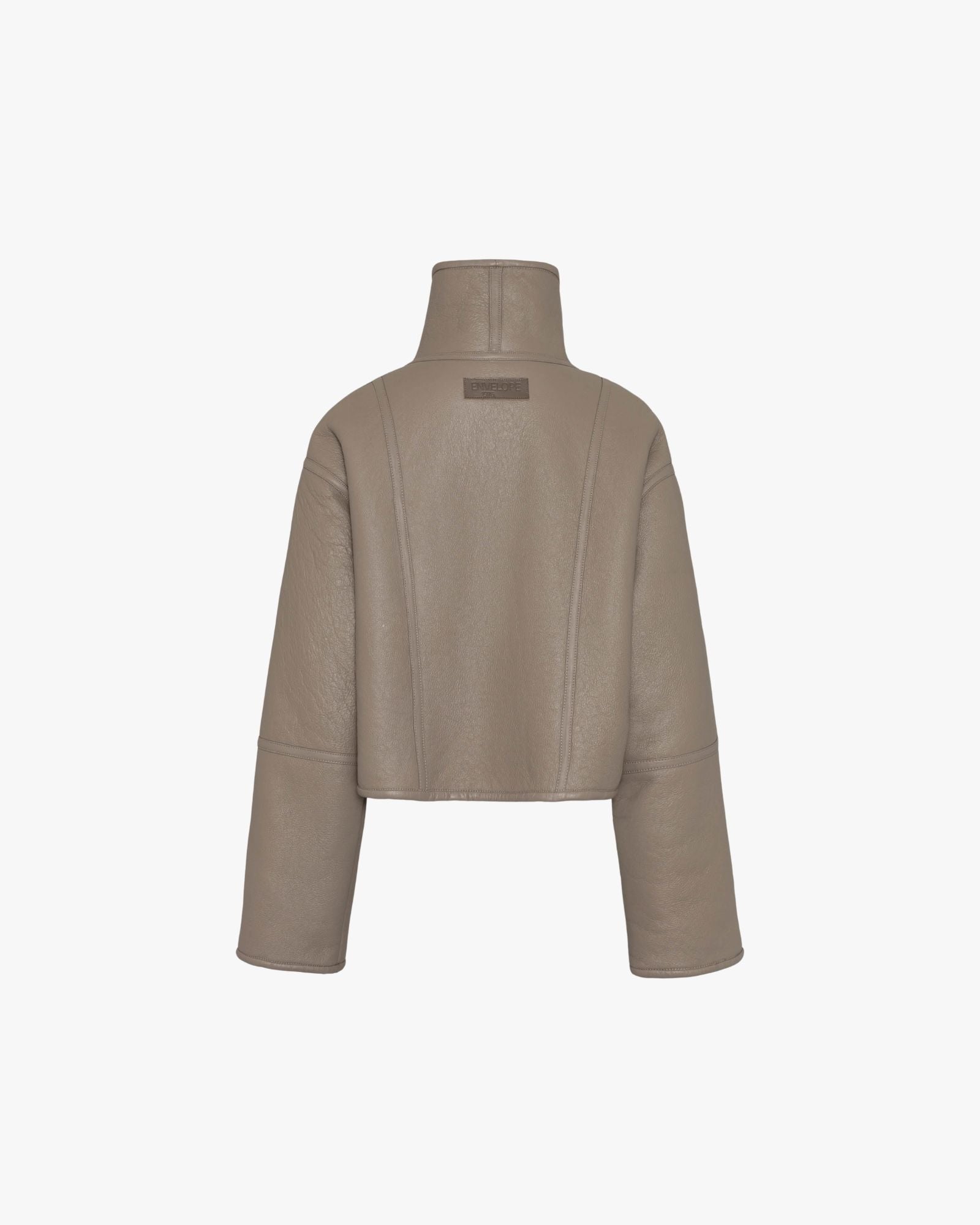 Hawk Sheep Leather Jacket Taupe