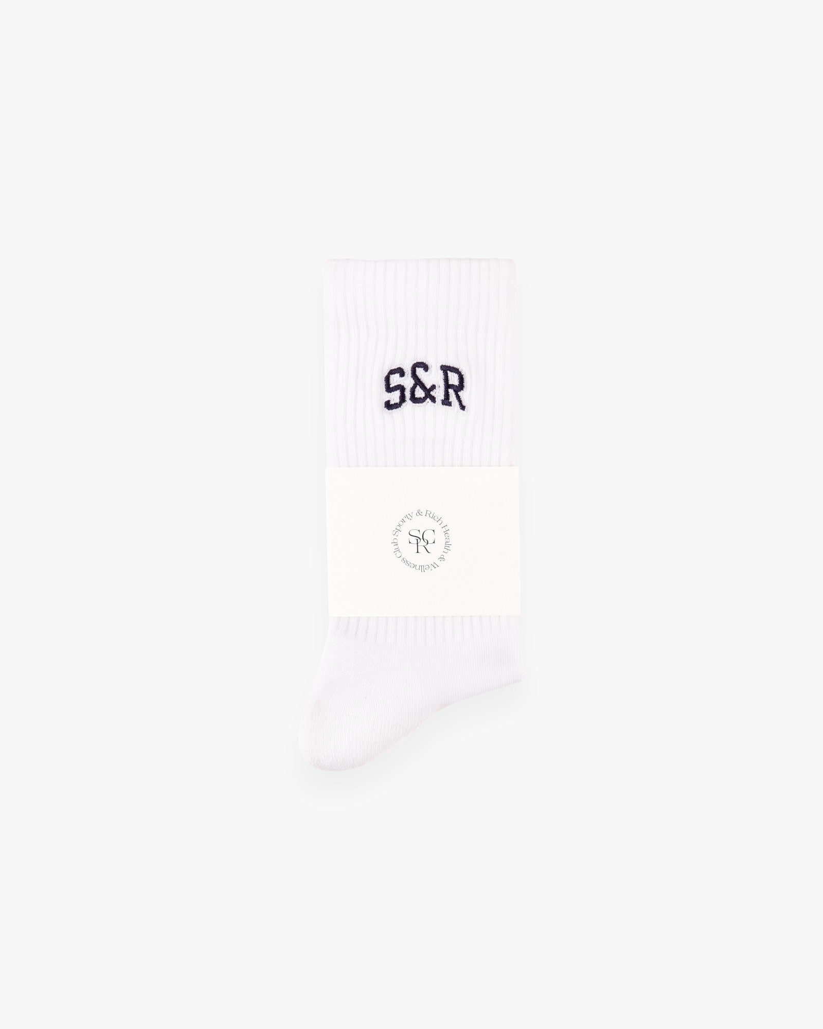 Cotton socks with logo embroidery