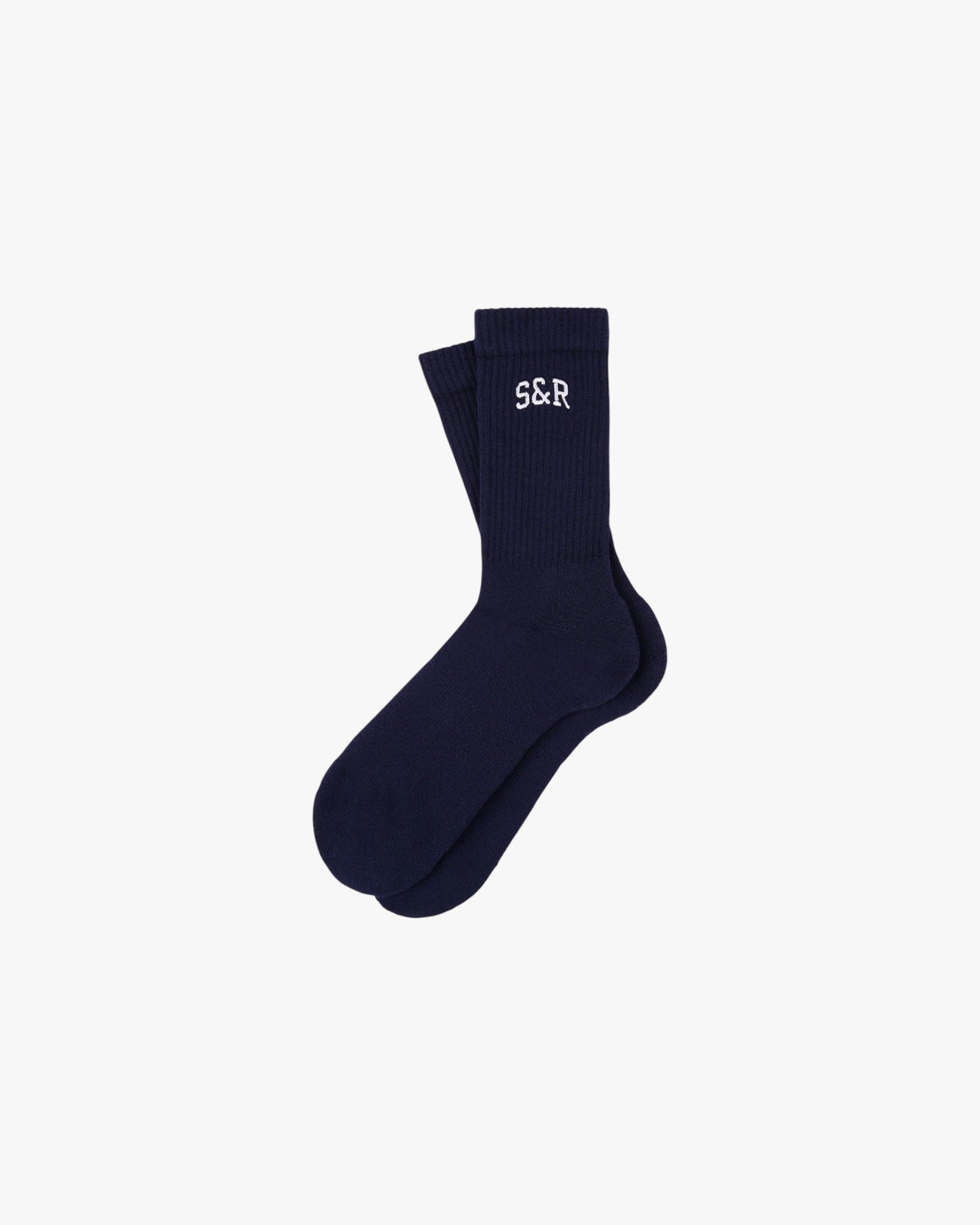 Cotton socks with logo embroidery