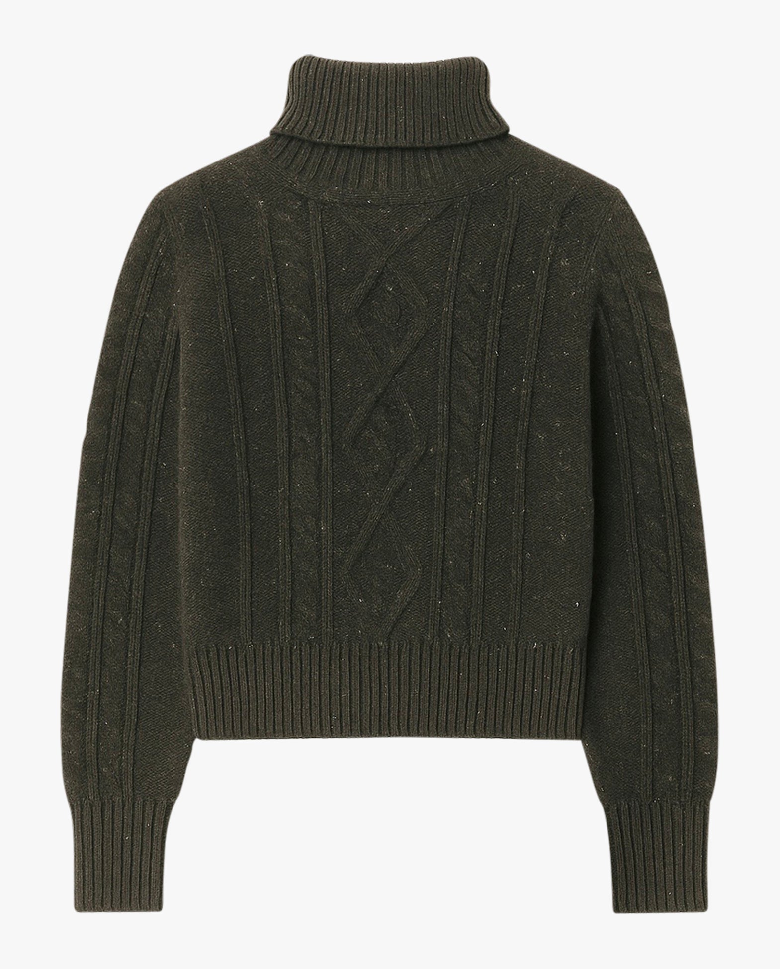 High Neck Diamond Pattern Sweater