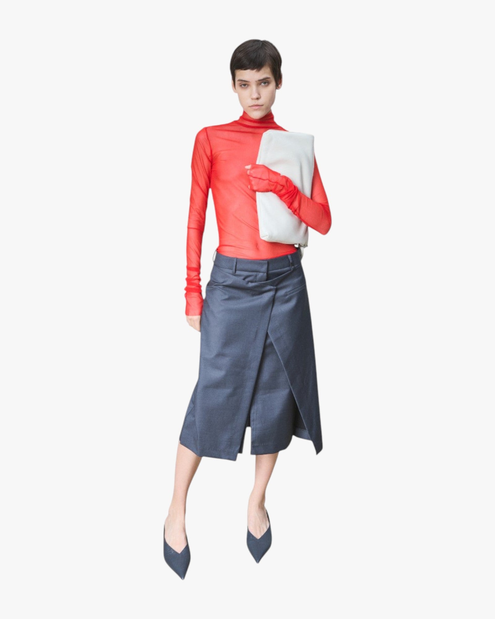 Mesh Turtle Neck Haute
