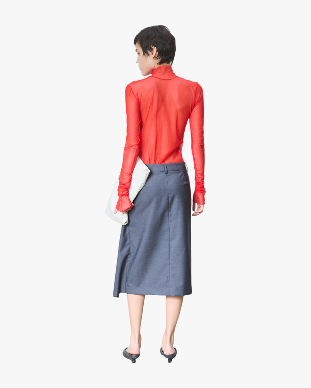 Mesh Turtle Neck Haute
