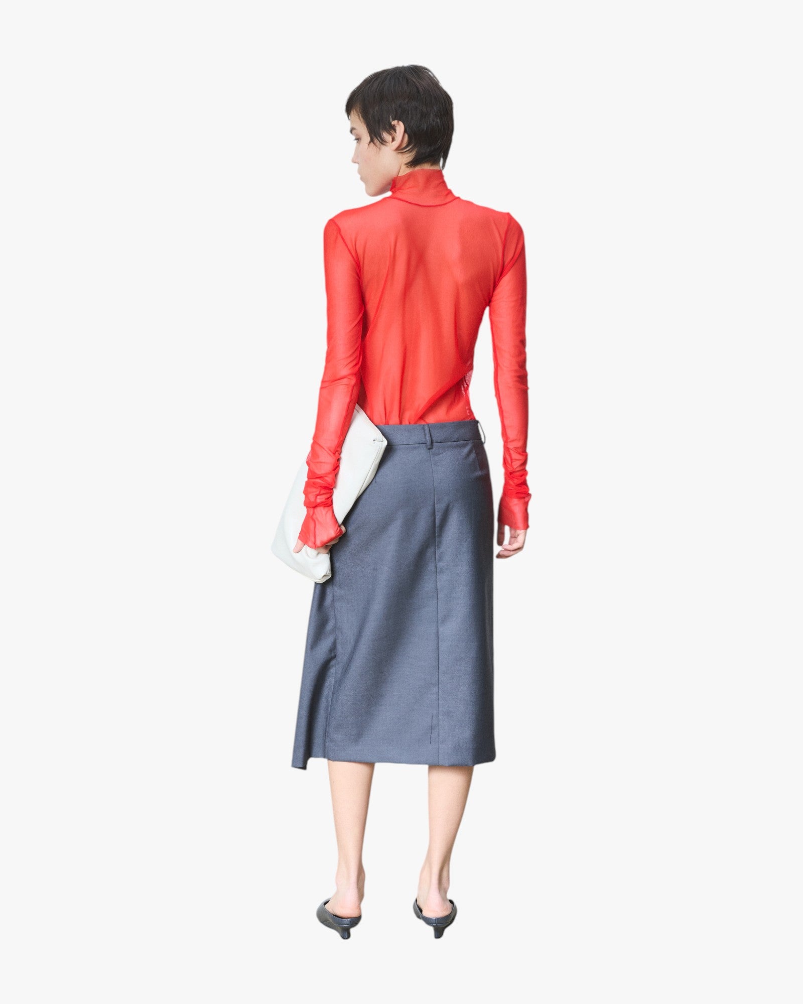 Mesh Turtle Neck Haute