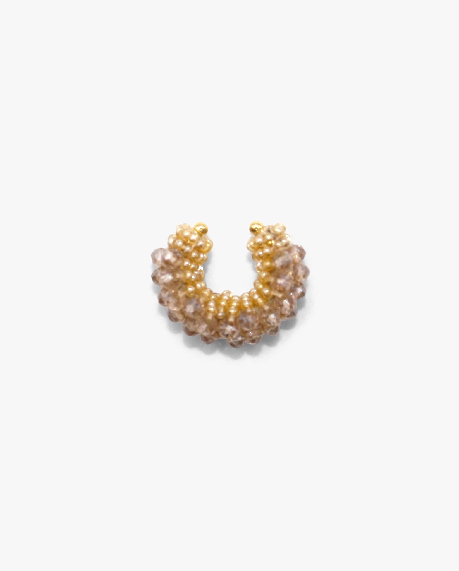 Beaded Cuff Mini Beige