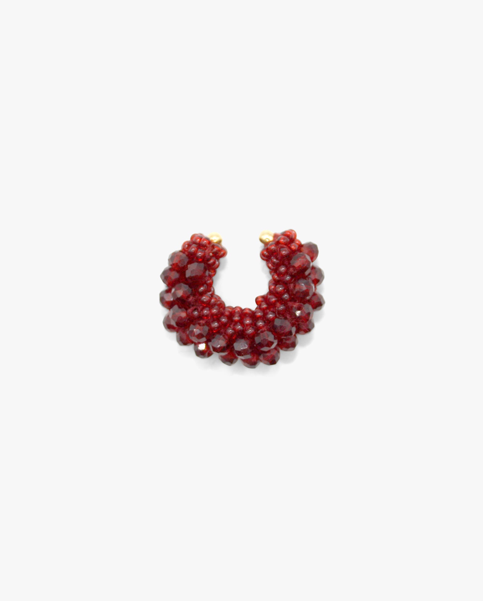 Beaded Cuff Mini Burgundy