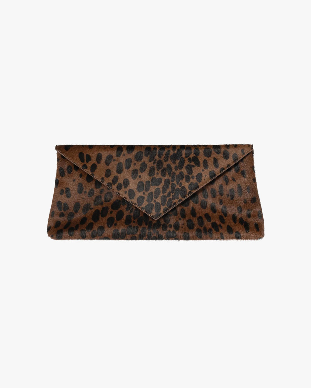 Onyx Cow Hide Clutch Cheetah