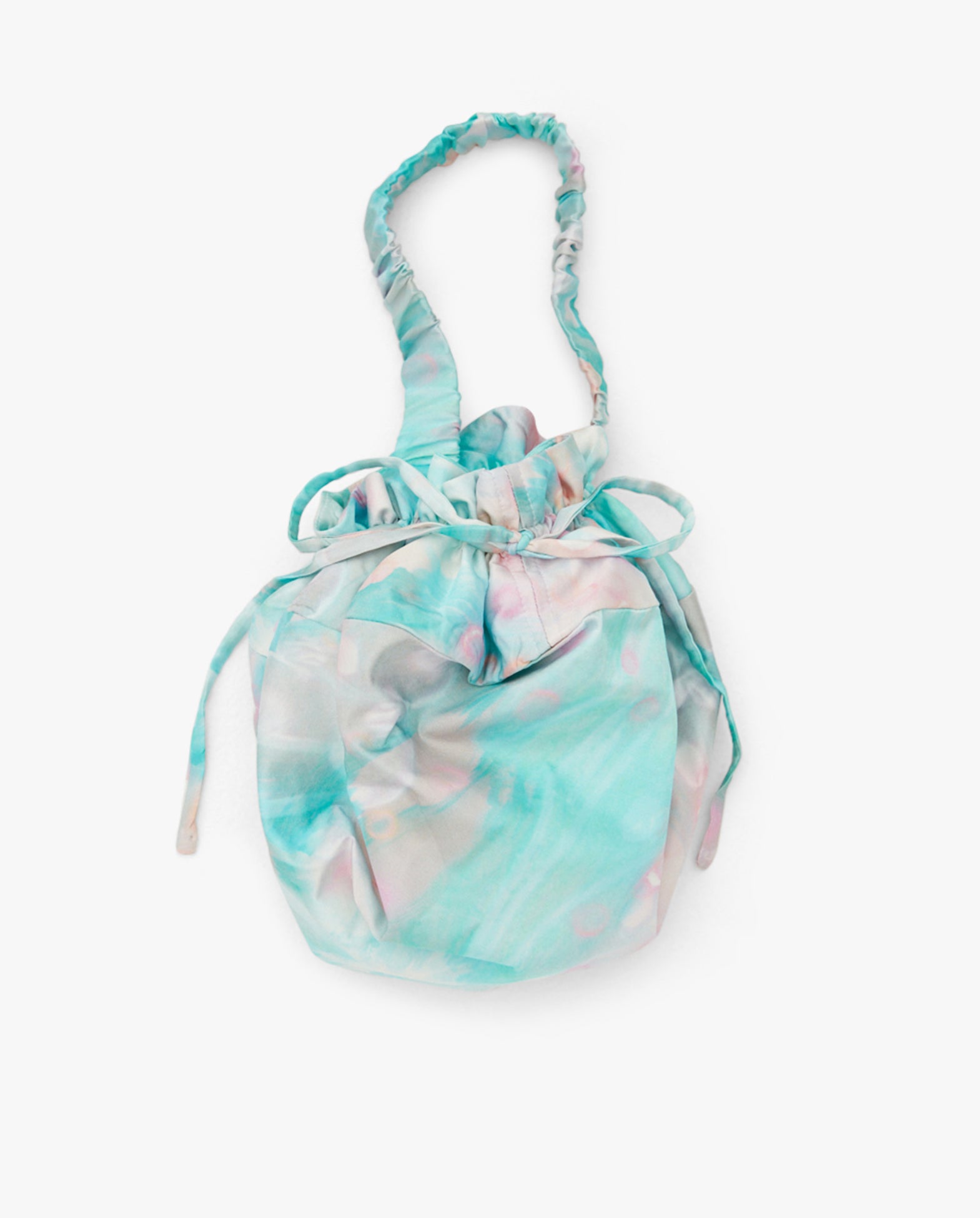 Silk Printed Soft Pouch Pastel