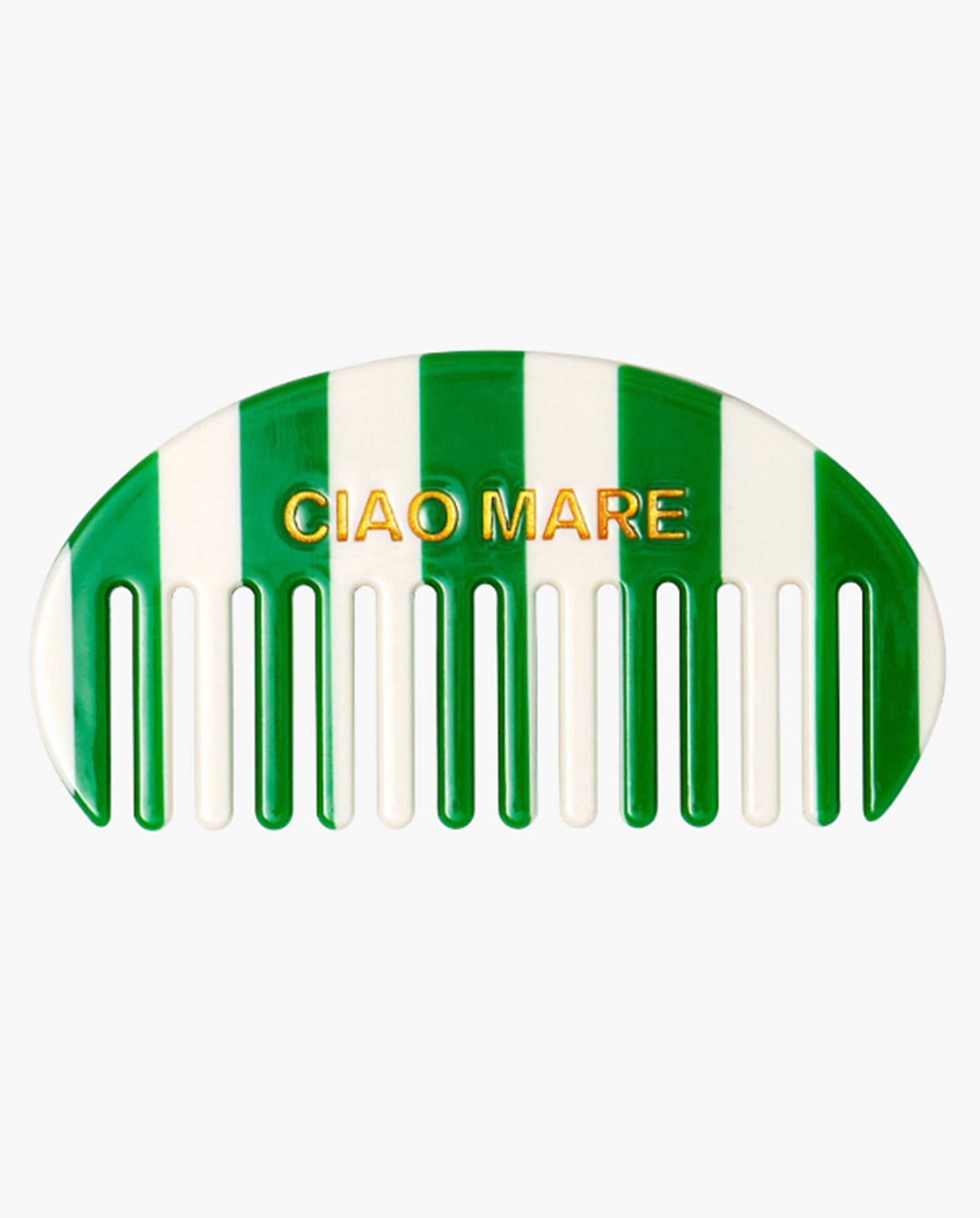Hair Comb Ciao Mare Green/Ivory