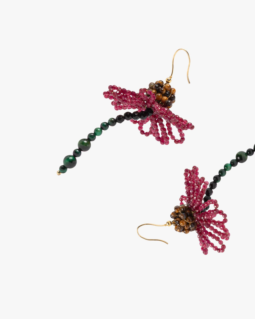 Sakura Earrings Burgundy