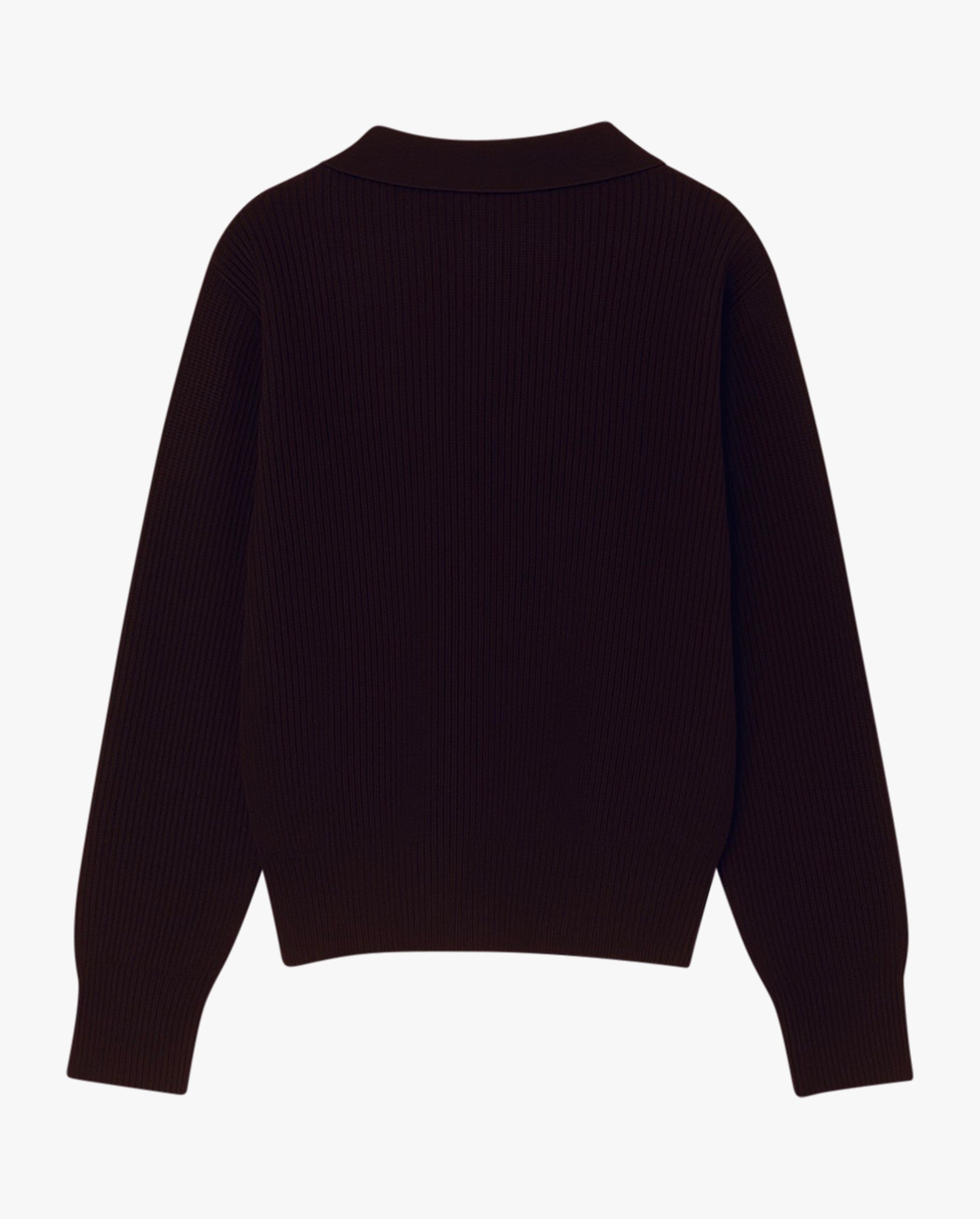 Long Sleeve Boyfriend Knit Polo