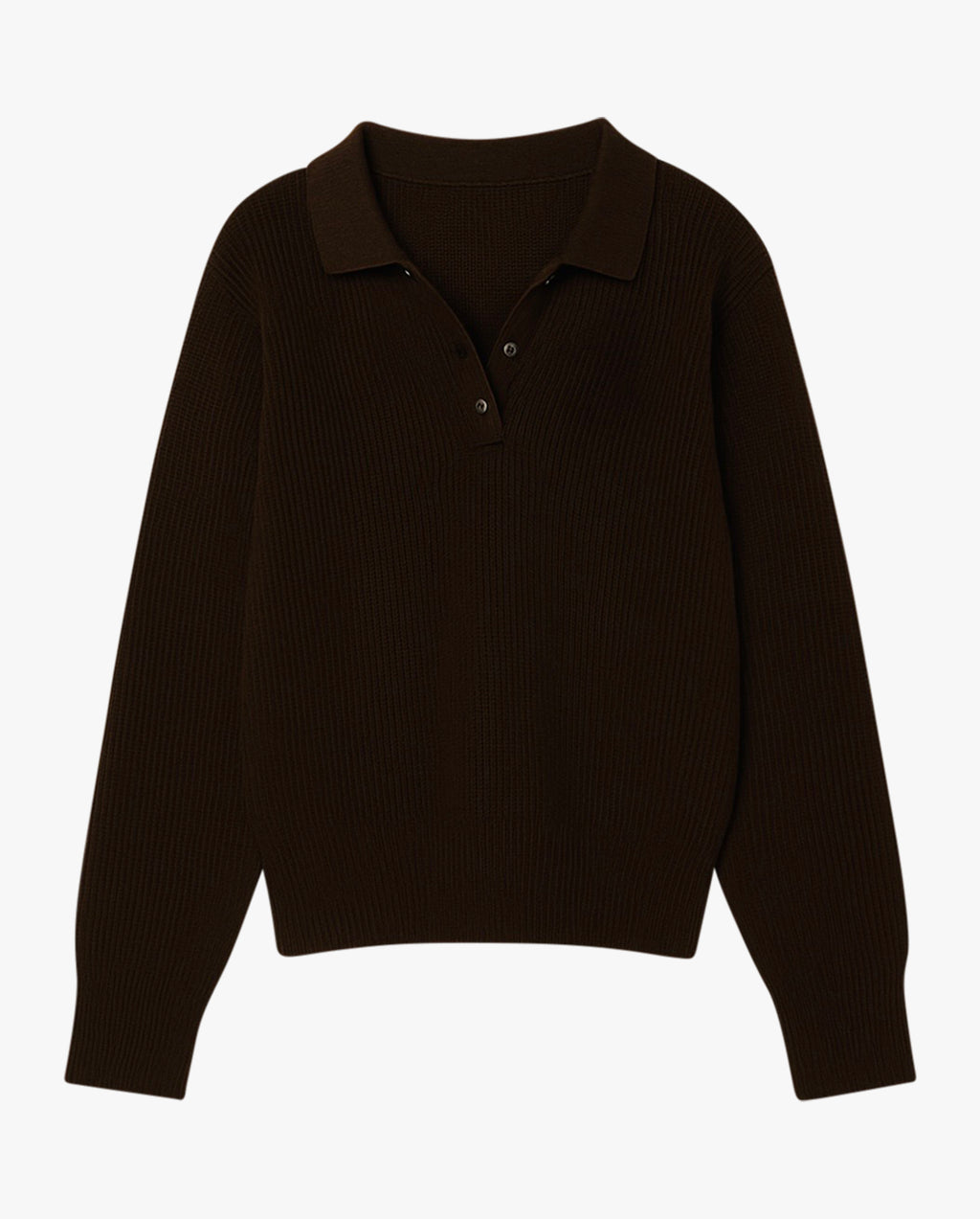 Long Sleeve Boyfriend Knit Polo
