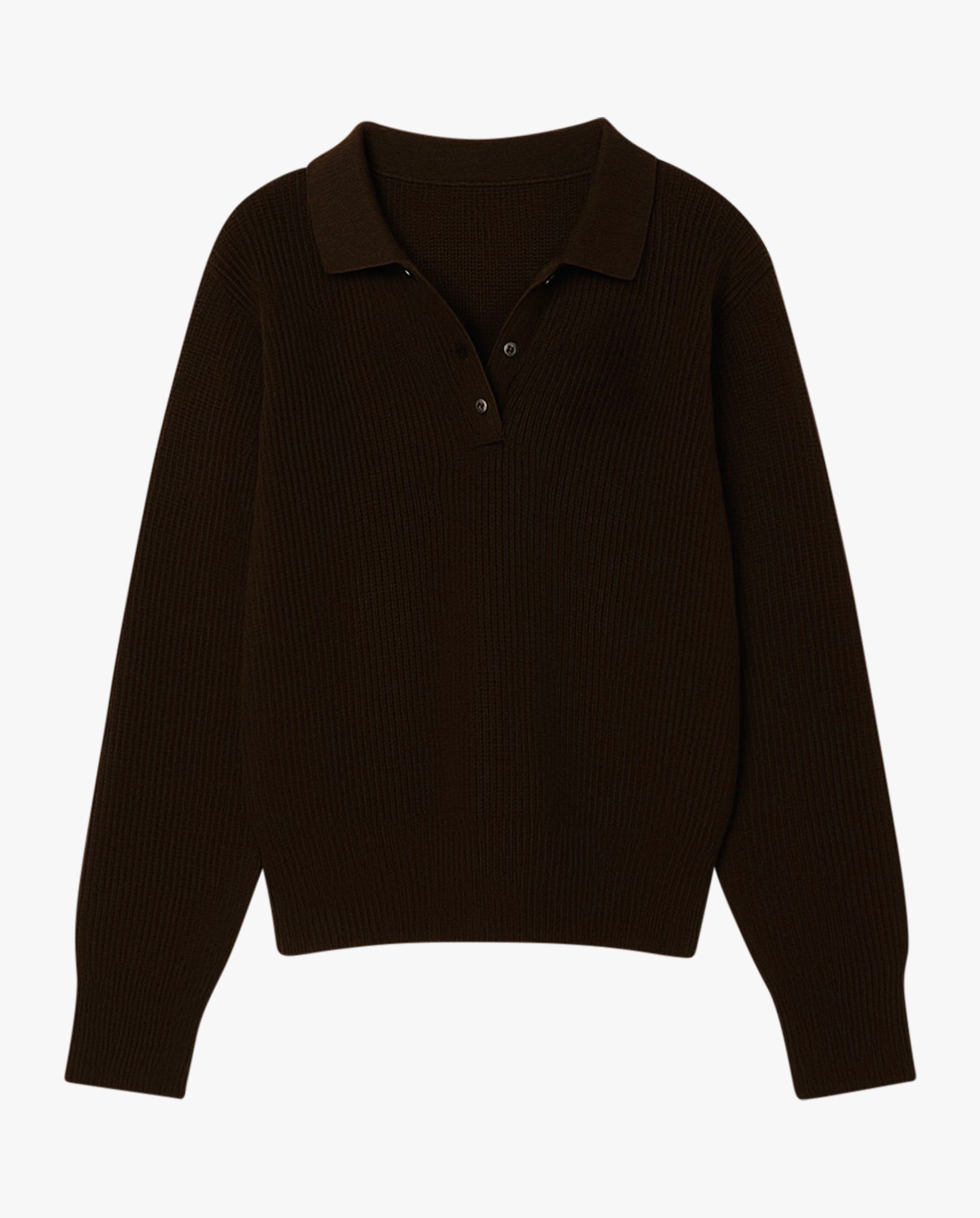 Long Sleeve Boyfriend Knit Polo