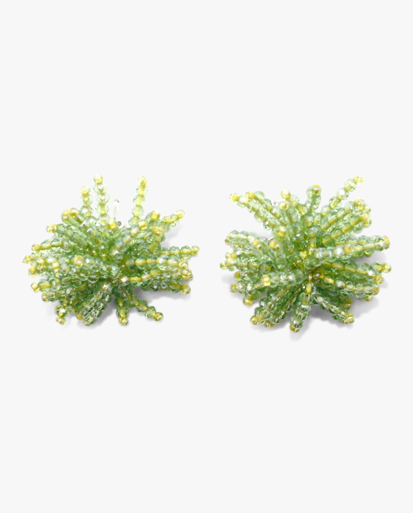 Pompom Earrings Lime