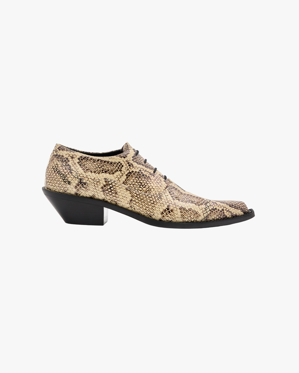 Tequila Low Boots in Ivory Printed Phyton