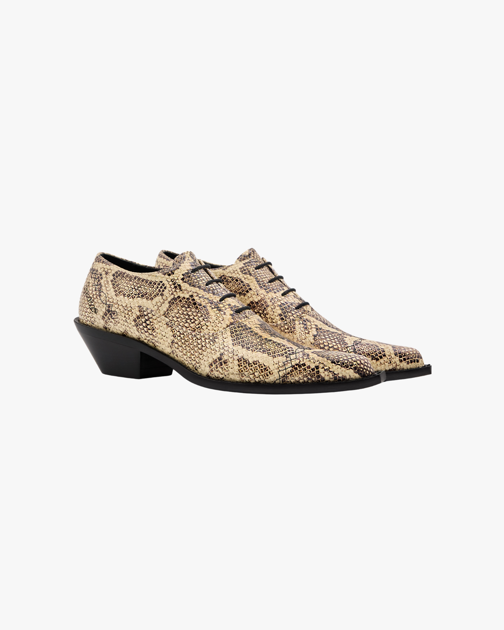 Tequila Low Boots in Ivory Printed Phyton