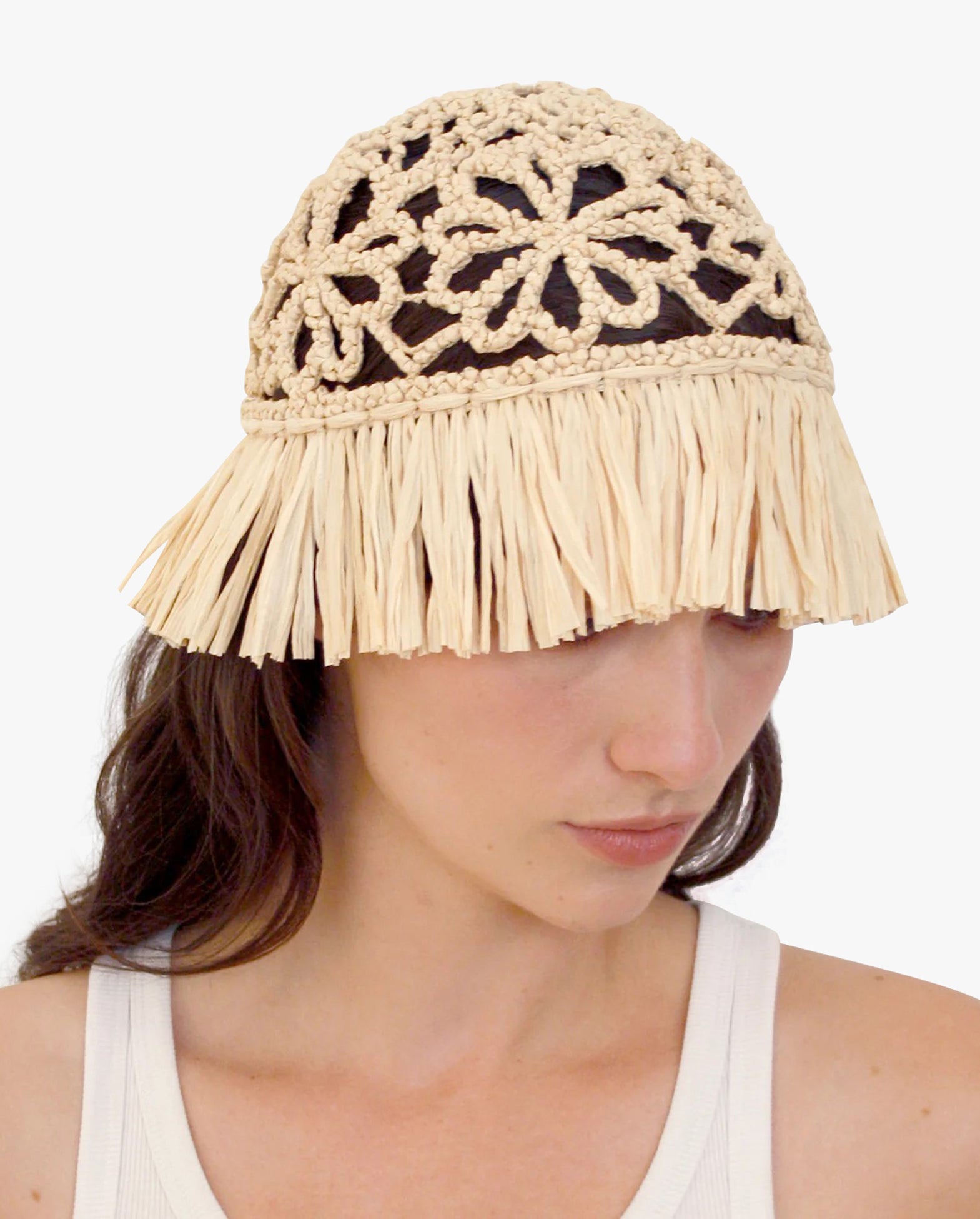Raffia Flower Hat