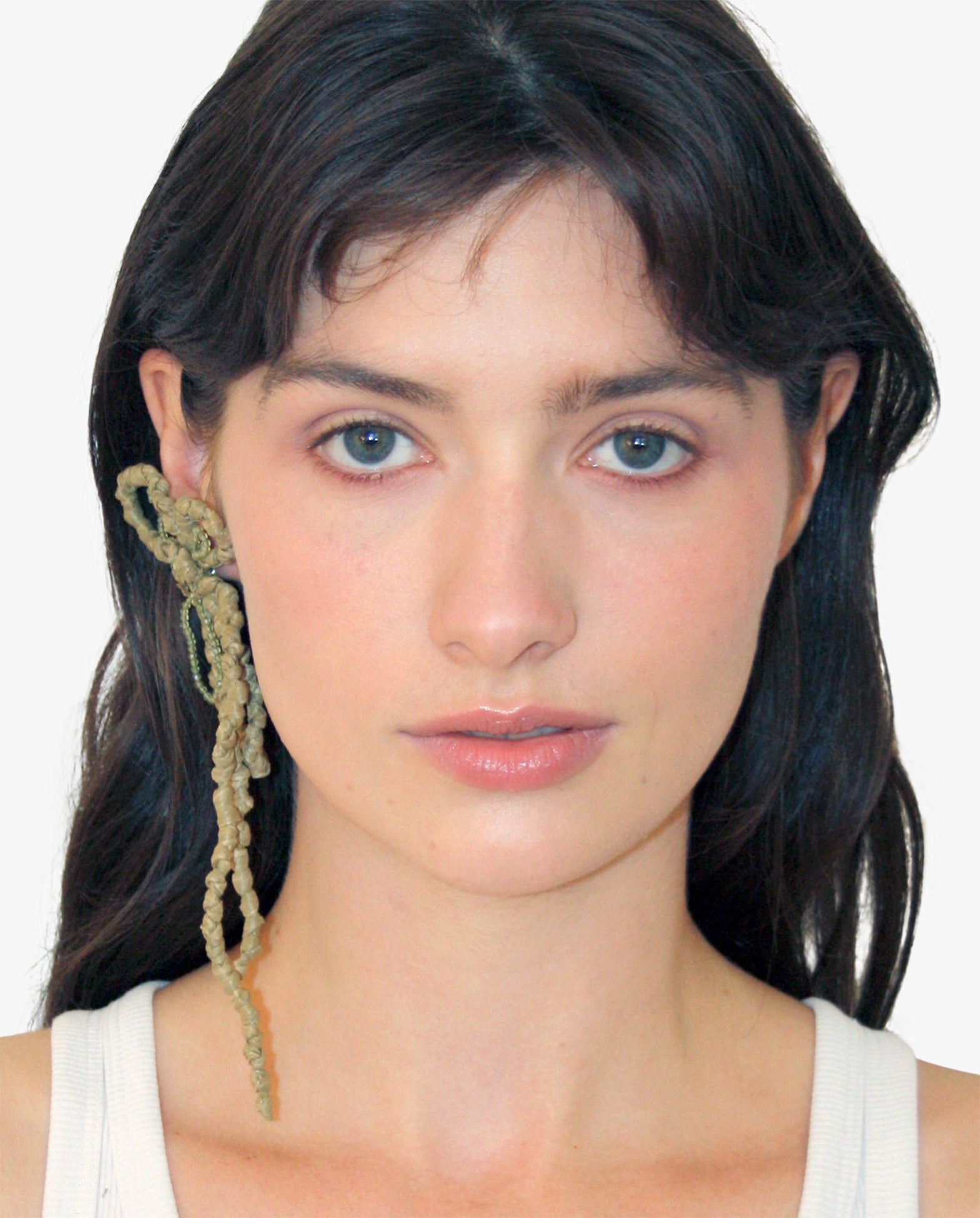 Raffia Flower Earring