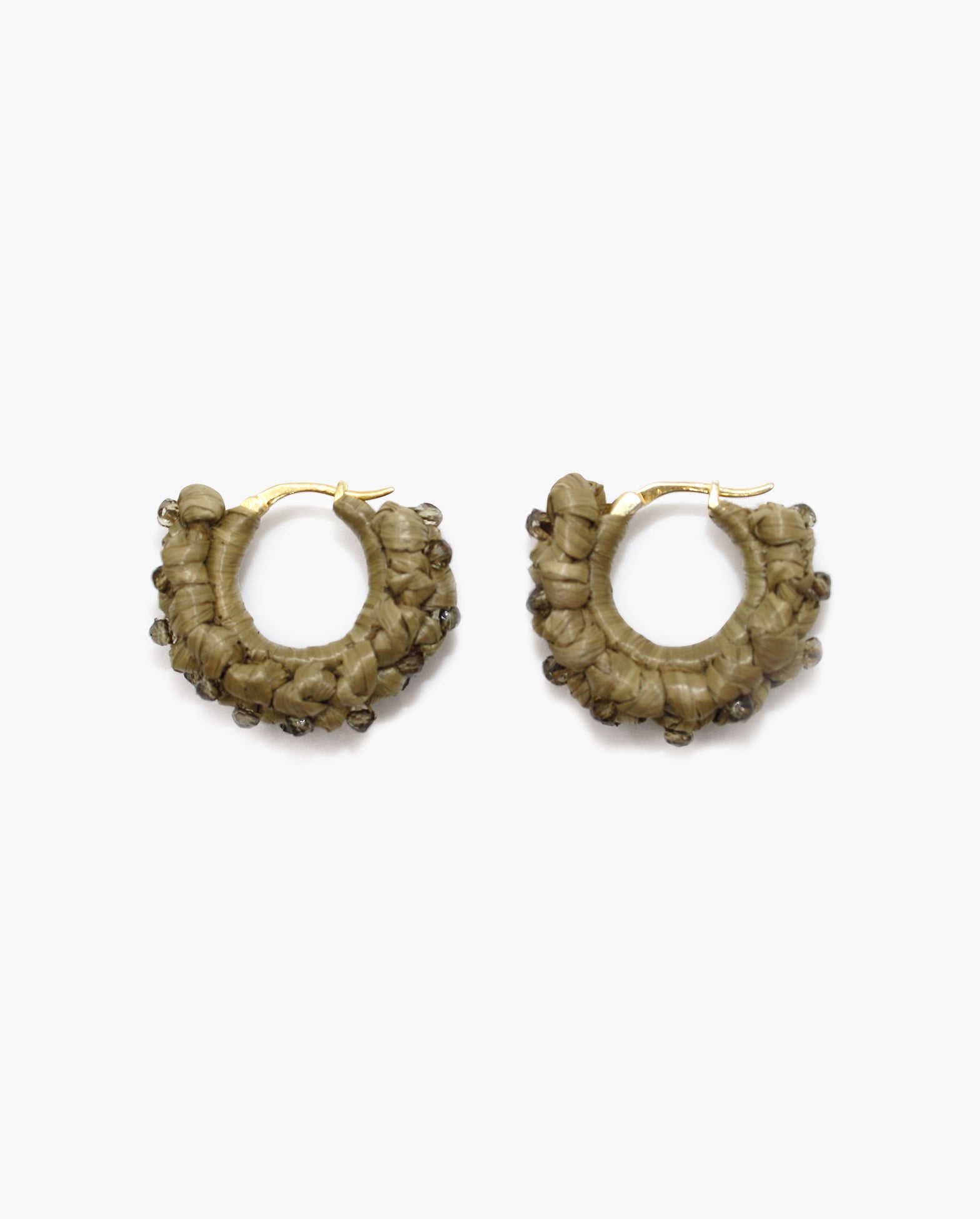 Raffia Hoops Khaki