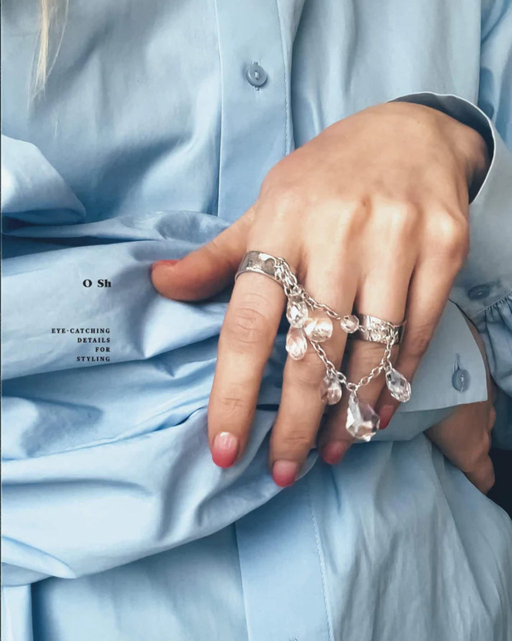 Open-Back Silver Rings Crystals - Pont De Cristal