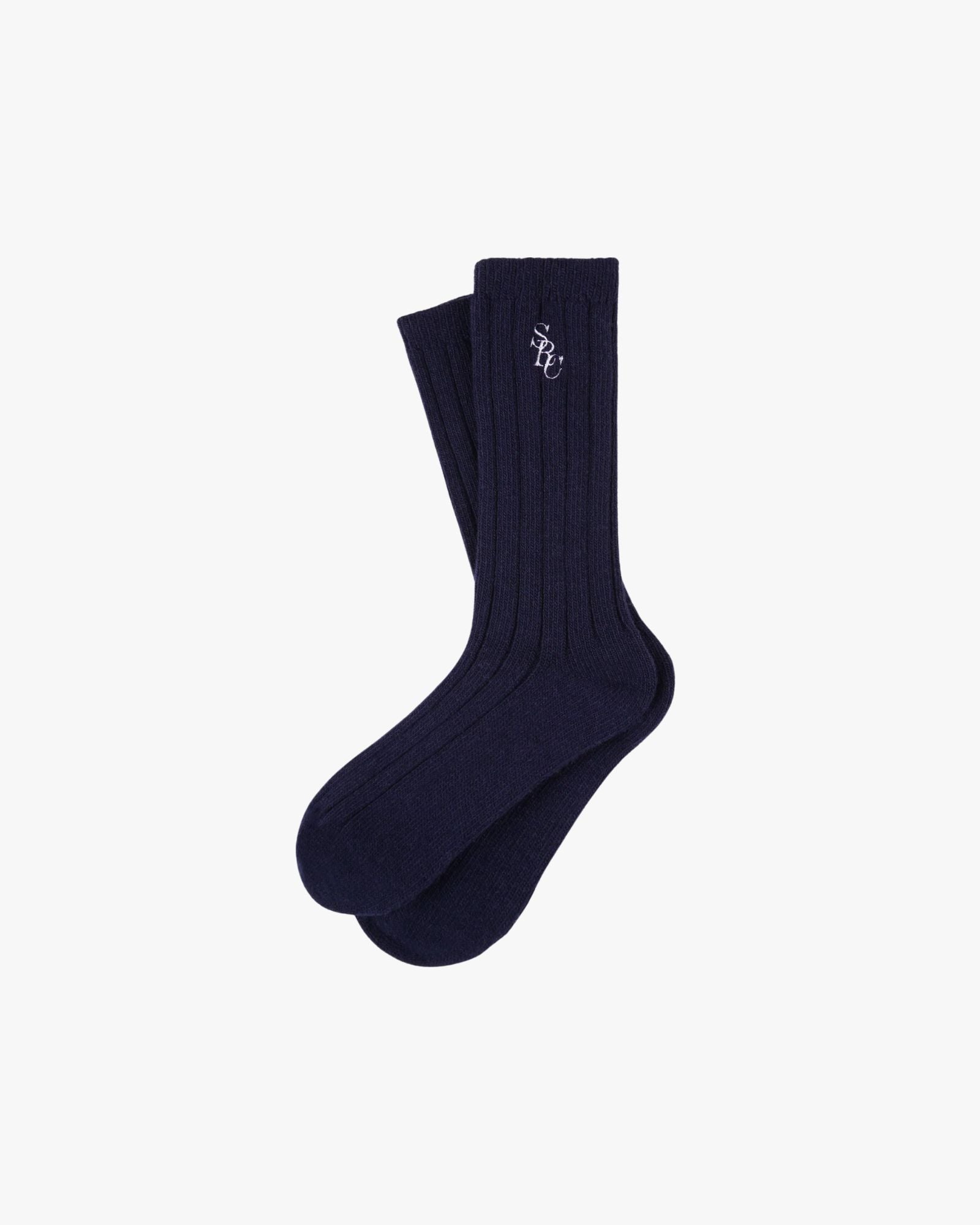 SRC Cashmere Socks Dark Navy