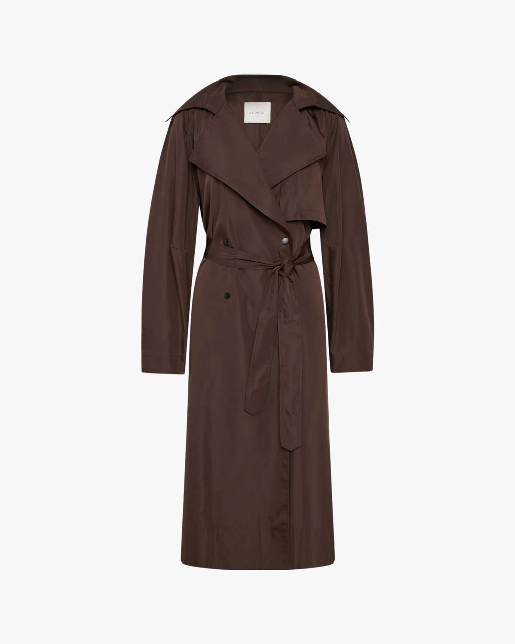 Paper Taffeta Relaxed Trench Mocha